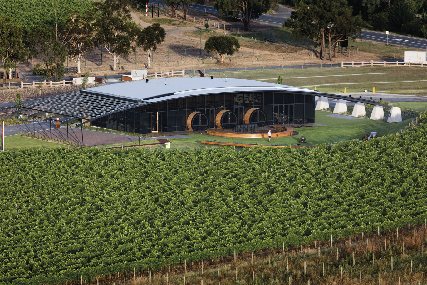 Levantine Hill Estate Cellar Door Fender Katsalidis Fender